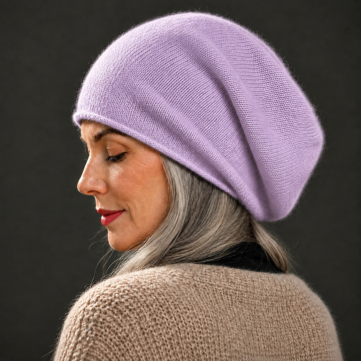 Leloni - Gorro confortável de caxemira