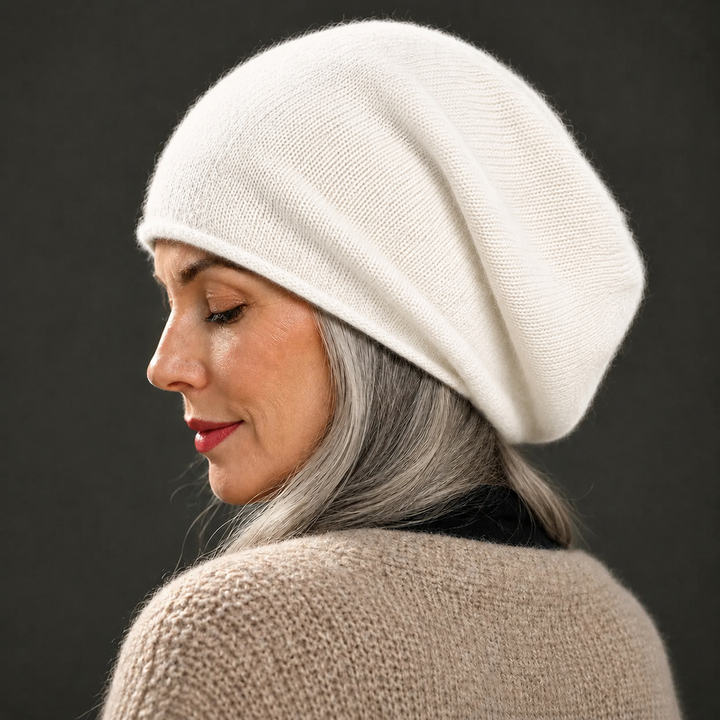 Leloni - Gorro confortável de caxemira