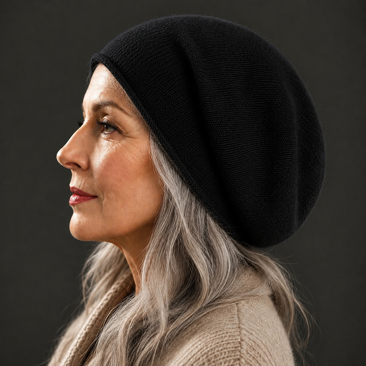 Leloni - Gorro confortável de caxemira