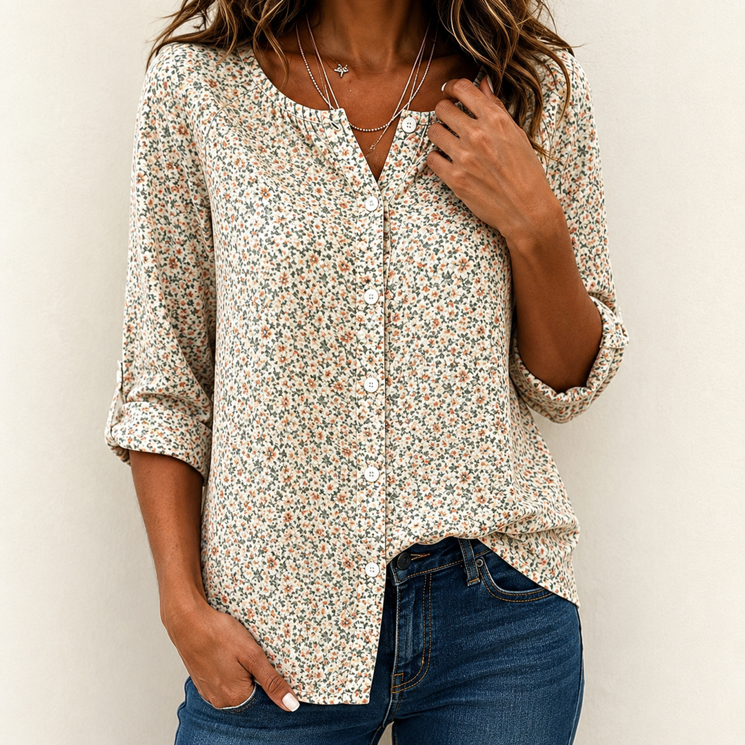 Sumali - Camisa Com Estampado Floral Vintage
