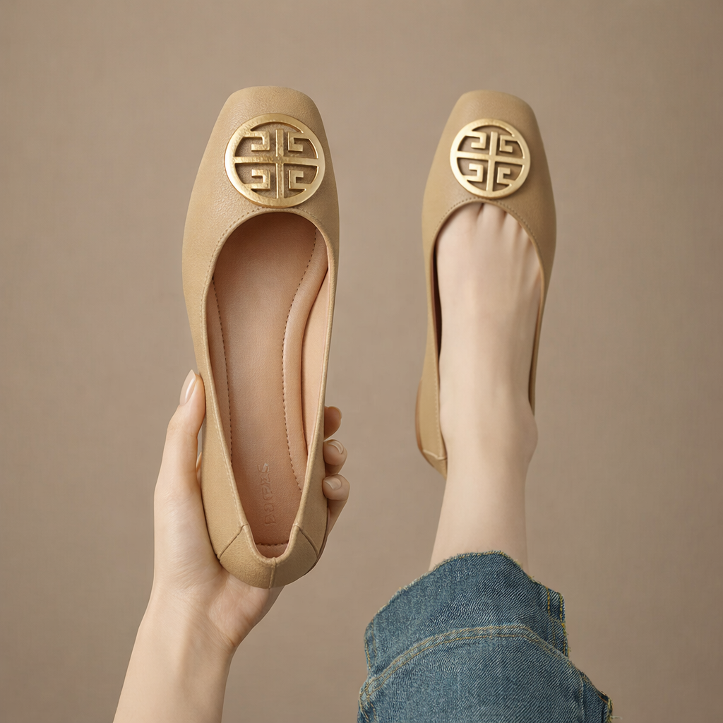 Breana - Sapatos Rasos De Couro