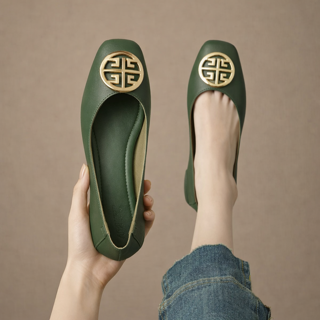Breana - Sapatos Rasos De Couro
