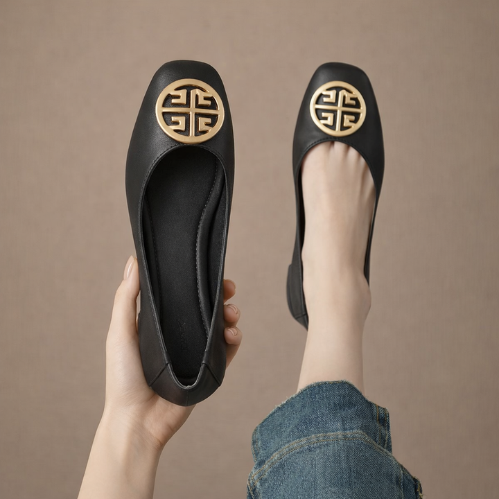 Breana - Sapatos Rasos De Couro