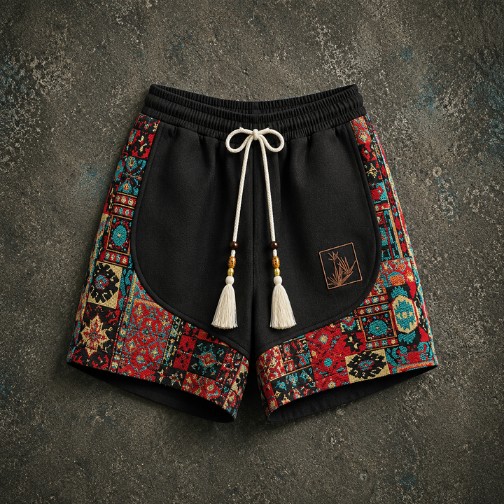 Haren - Calções De Inspiração Boho Com Cintura Elástica
