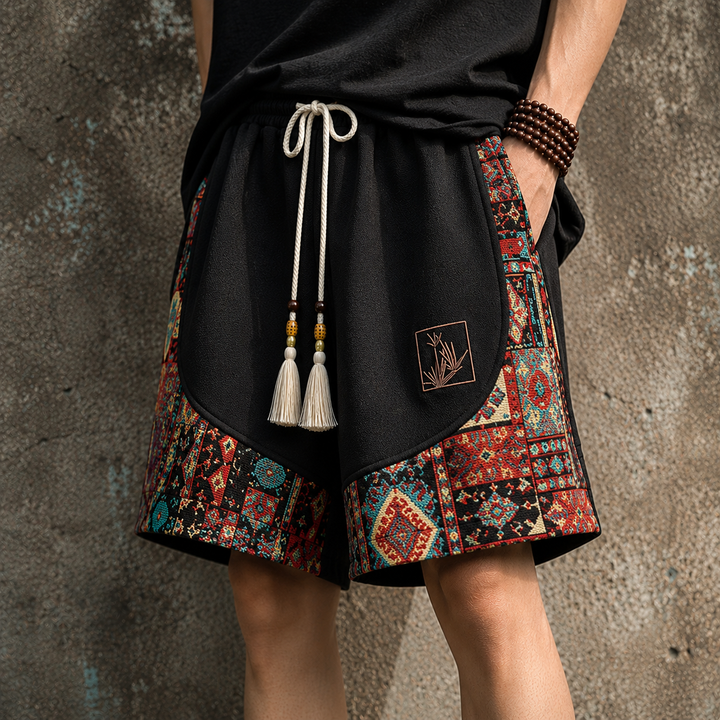 Haren - Calções De Inspiração Boho Com Cintura Elástica