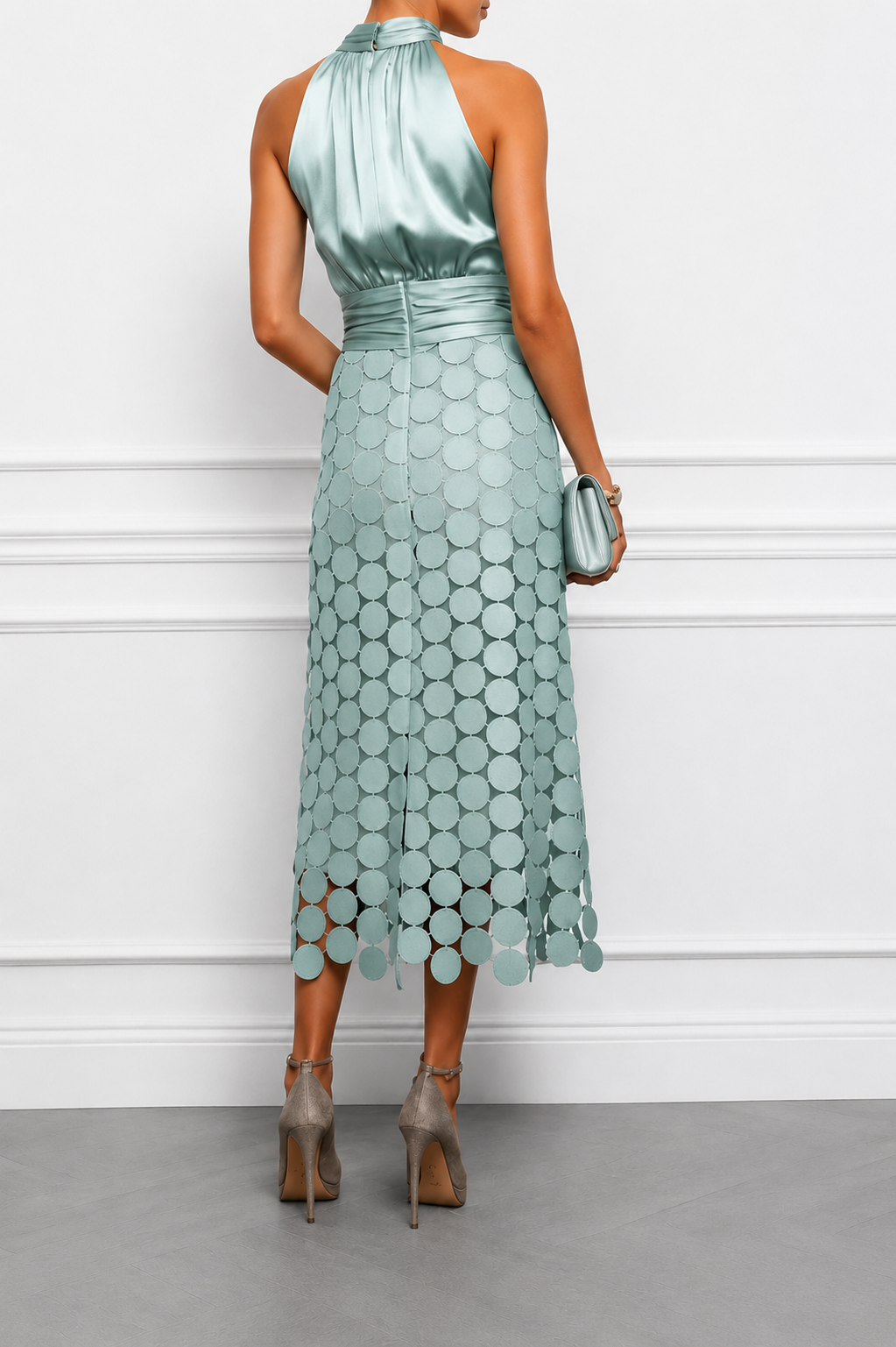 Rinldo - Vestido Middi Para Cerimónias Elegantes
