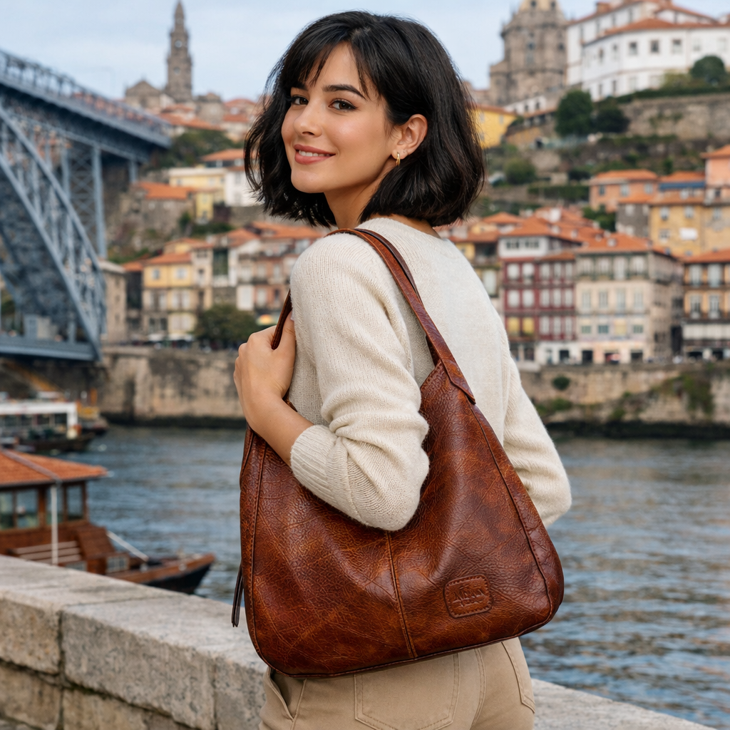 Mavise - Bolsa de Ombro em Couro