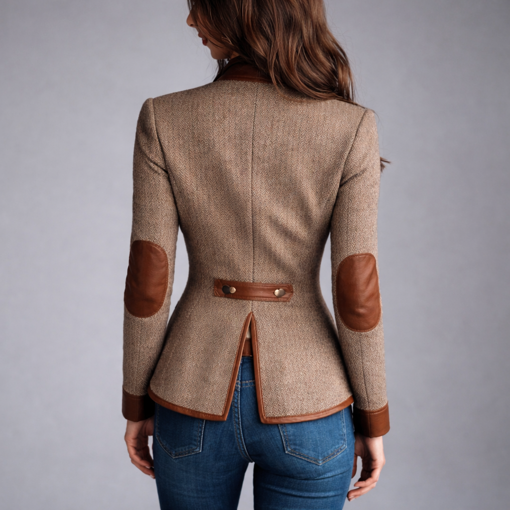 Yvanna - Casaco de Tweed Elegante e Clássico