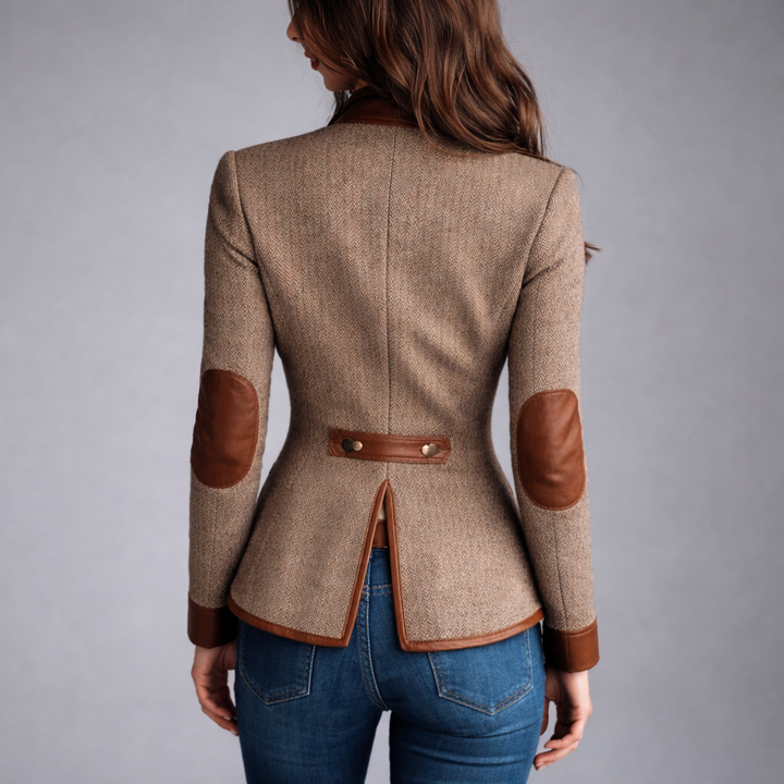 Yvanna - Casaco de Tweed Elegante e Clássico