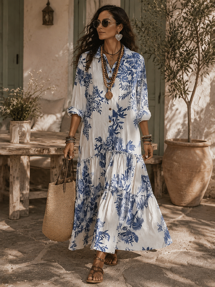 Shiza - Vestido Que Cobre a Barriga Com Botões