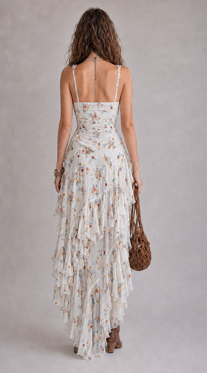 Makbule - Mini-vestido Esvoaçante Com Padrão Floral