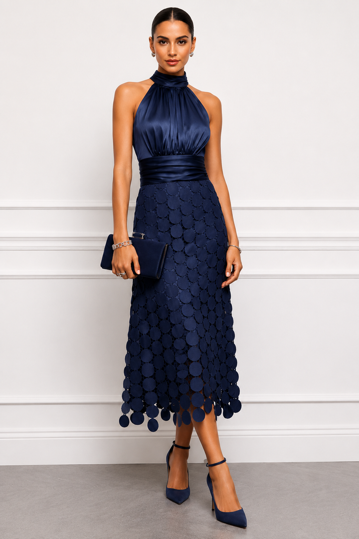 Rinldo - Vestido Middi Para Cerimónias Elegantes