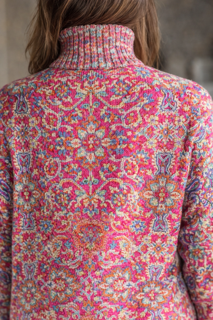 Miraen - Camisola de Gola Alta e Mangas Compridas