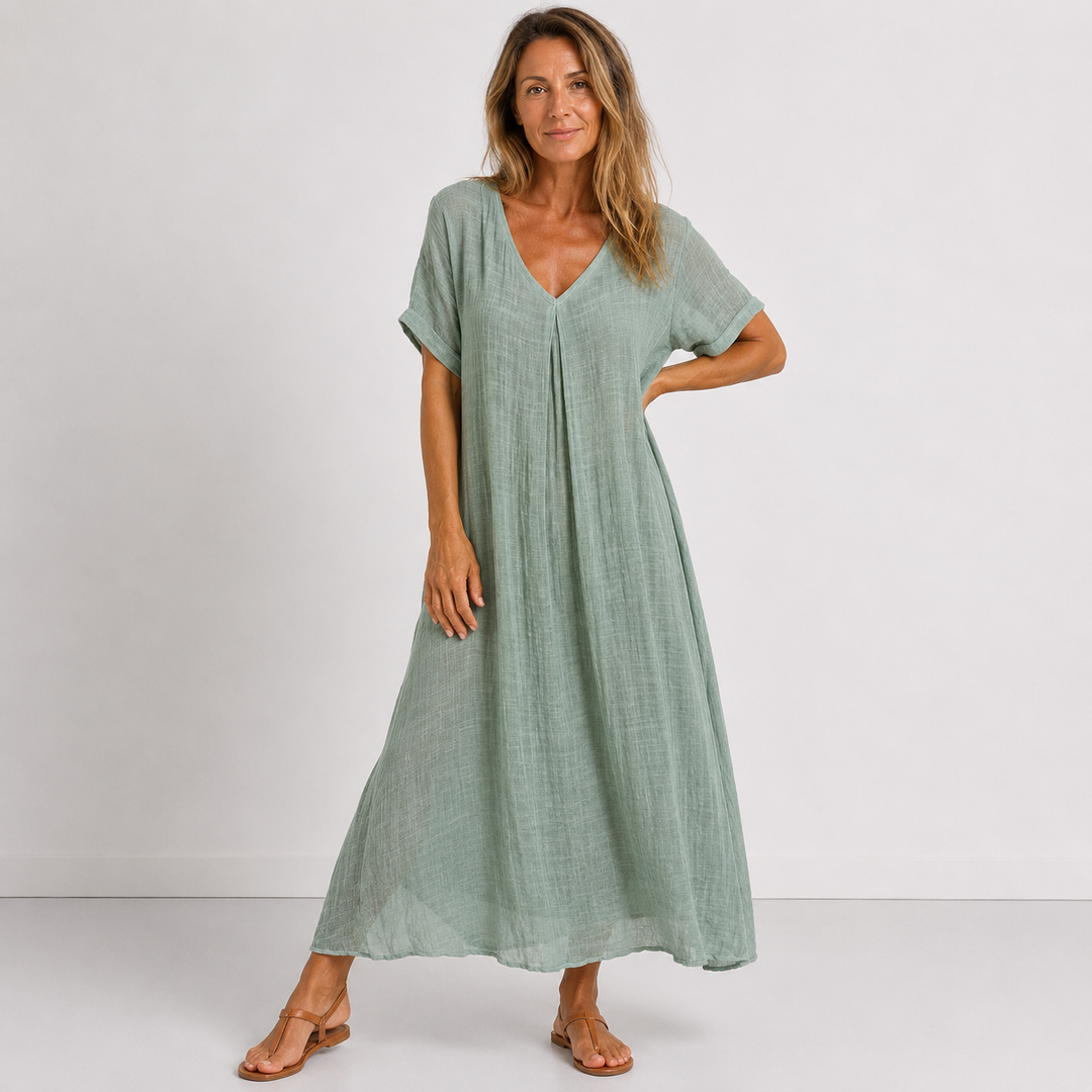 Julessa - Vestido Maxi Esvoaçante
