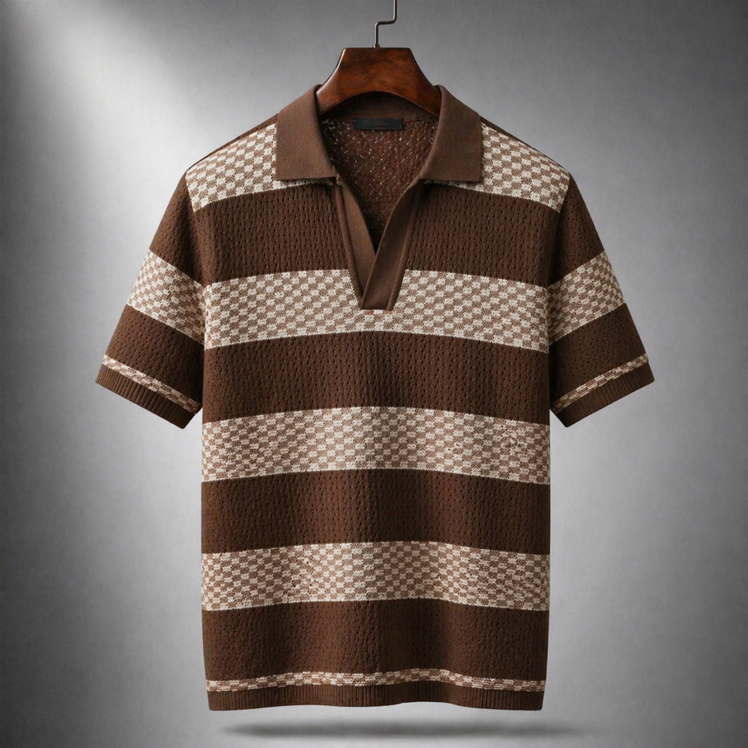 Leunard - Camisa Polo De Malha às Riscas