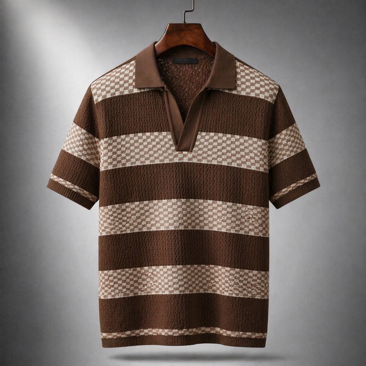 Leunard - Camisa Polo De Malha às Riscas