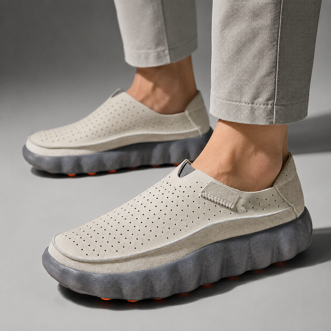 Sameth - Sapatos Sem Atacadores Perfurados Com Sola Flexível