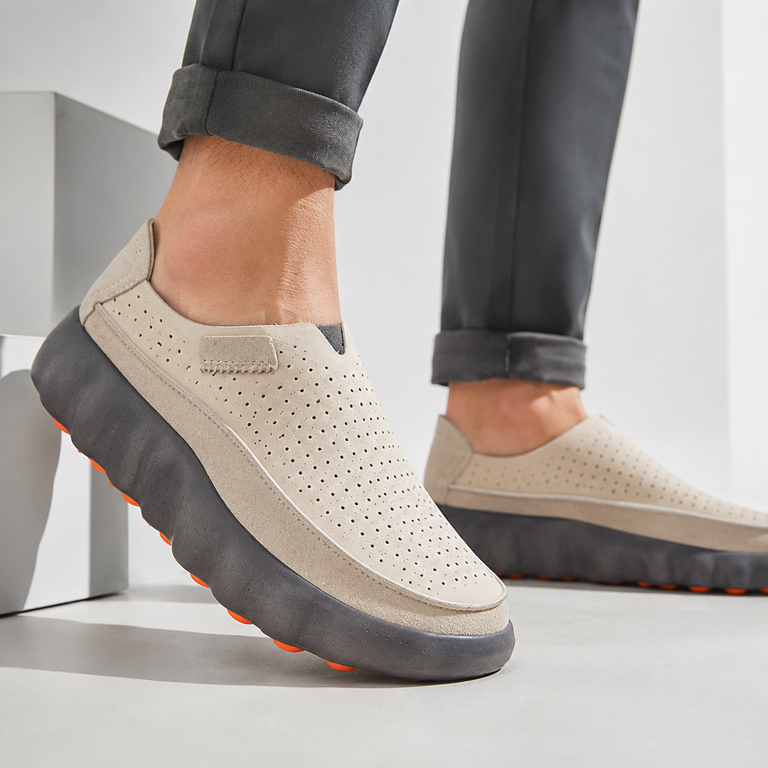Sameth - Sapatos Sem Atacadores Perfurados Com Sola Flexível