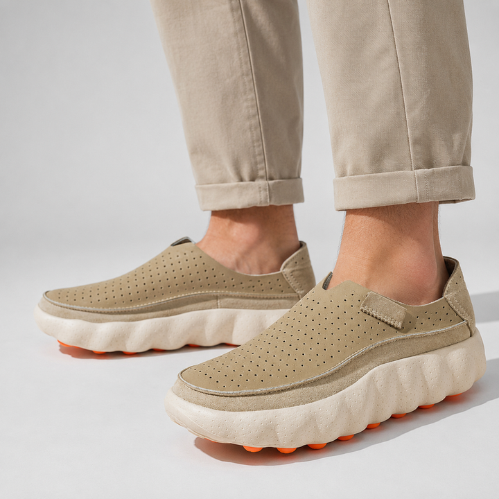 Sameth - Sapatos Sem Atacadores Perfurados Com Sola Flexível