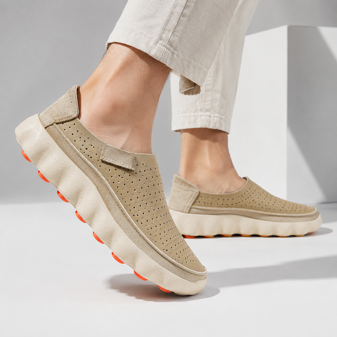 Sameth - Sapatos Sem Atacadores Perfurados Com Sola Flexível