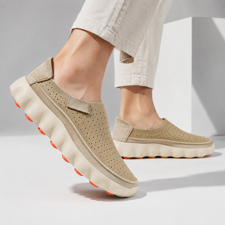 Sameth - Sapatos Sem Atacadores Perfurados Com Sola Flexível