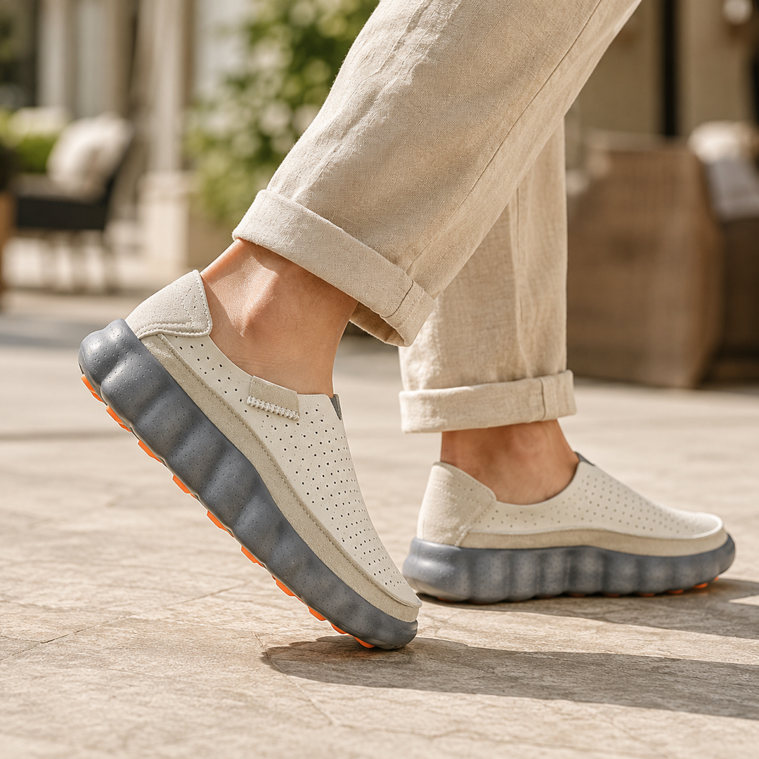 Sameth - Sapatos Sem Atacadores Perfurados Com Sola Flexível