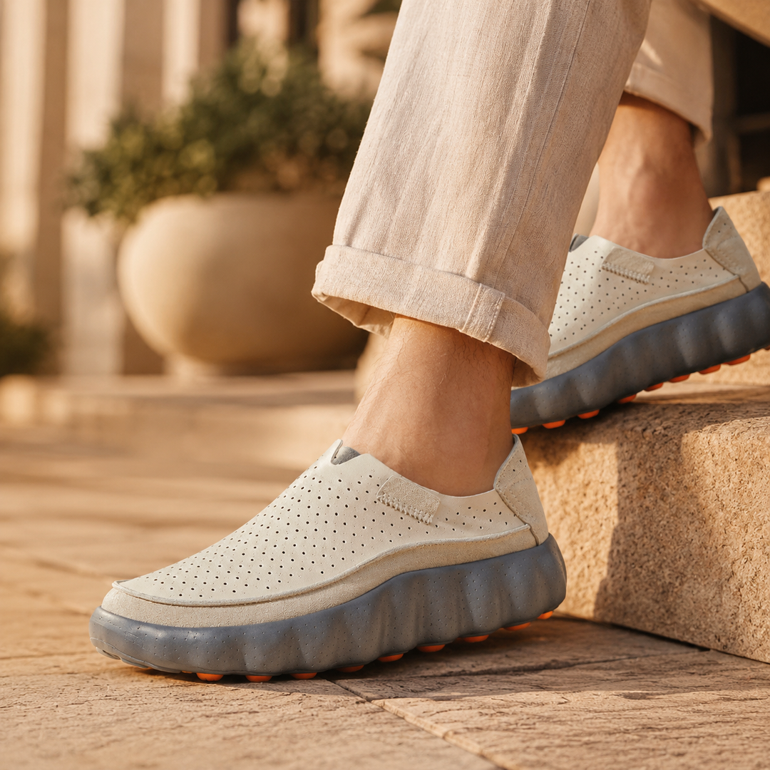 Sameth - Sapatos Sem Atacadores Perfurados Com Sola Flexível