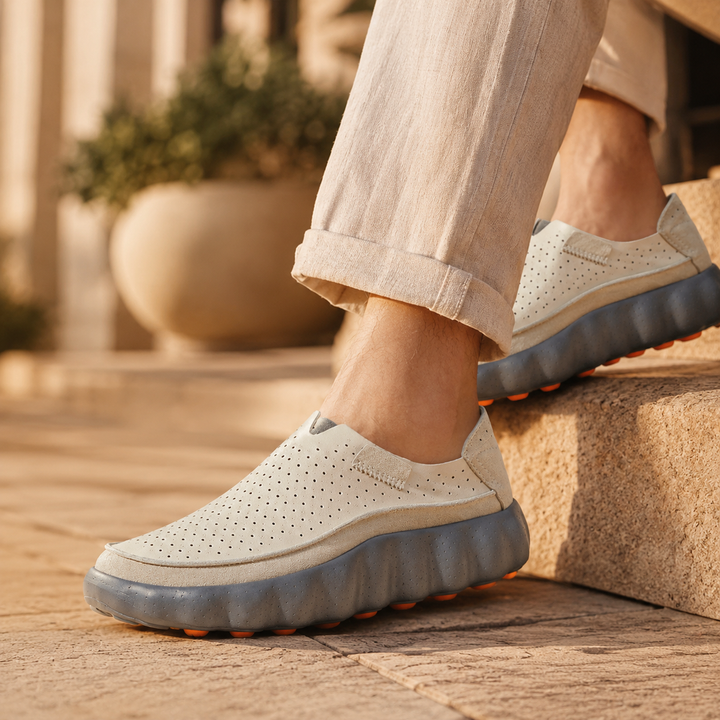 Sameth - Sapatos Sem Atacadores Perfurados Com Sola Flexível