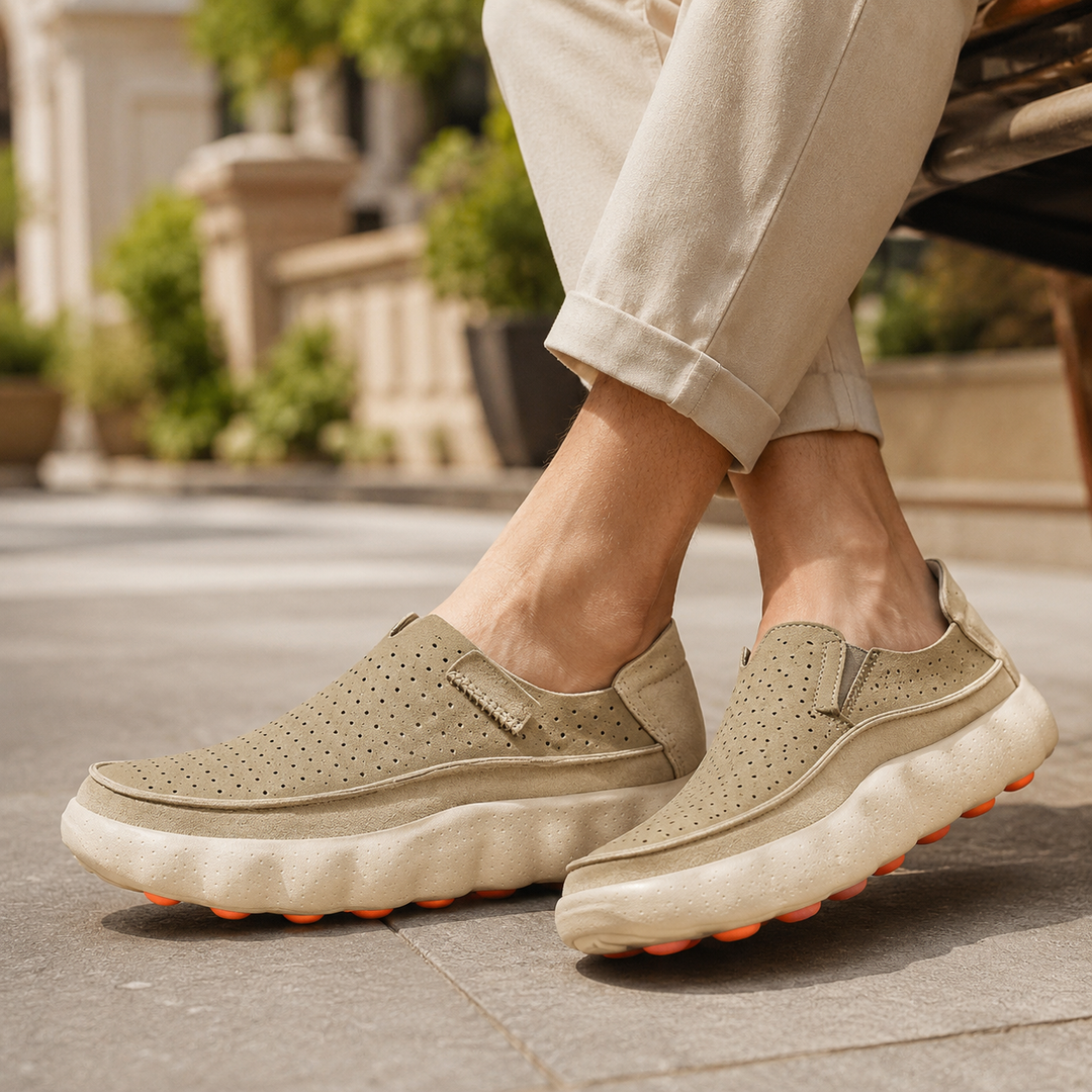 Sameth - Sapatos Sem Atacadores Perfurados Com Sola Flexível