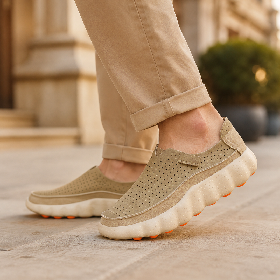 Sameth - Sapatos Sem Atacadores Perfurados Com Sola Flexível