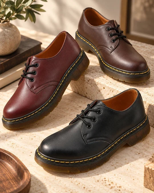 Nyklas - Sapatos Derby Com Atacadores e Costura Contrastante na Sola