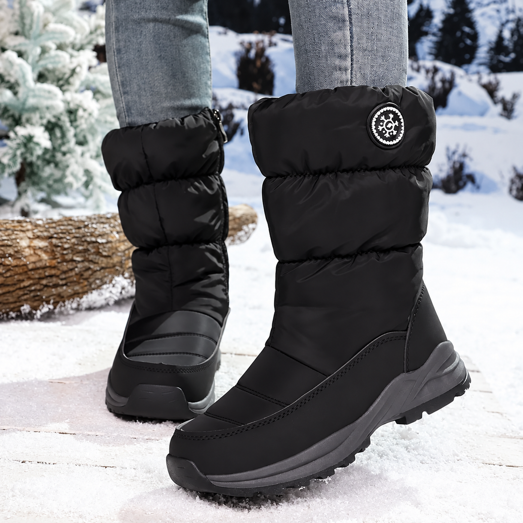 Muthoni - Botas De Inverno Para a Neve De Alta Qualidade até Meio Da Panturrilha