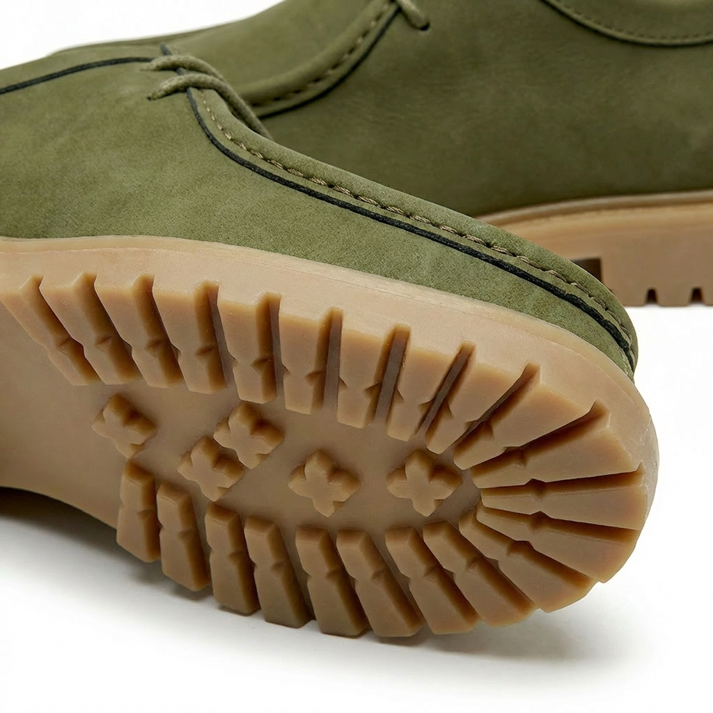 Jasson - Sapatos de Camurça Com Biqueira em Forma de Mocassim e Atacadores