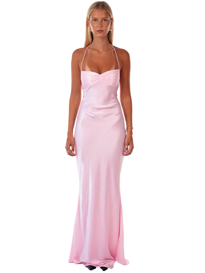 Nilysha - Vestido Maxi Elegante Sem Mangas