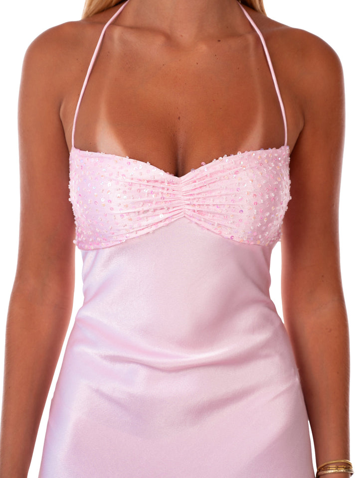 Nilysha - Vestido Maxi Elegante Sem Mangas