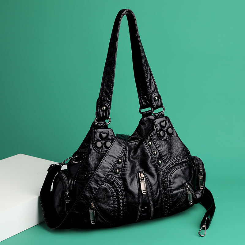 Alician - Mala Boho com Vários Bbolsos com Fecho