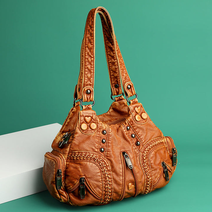 Alician - Mala Boho com Vários Bbolsos com Fecho