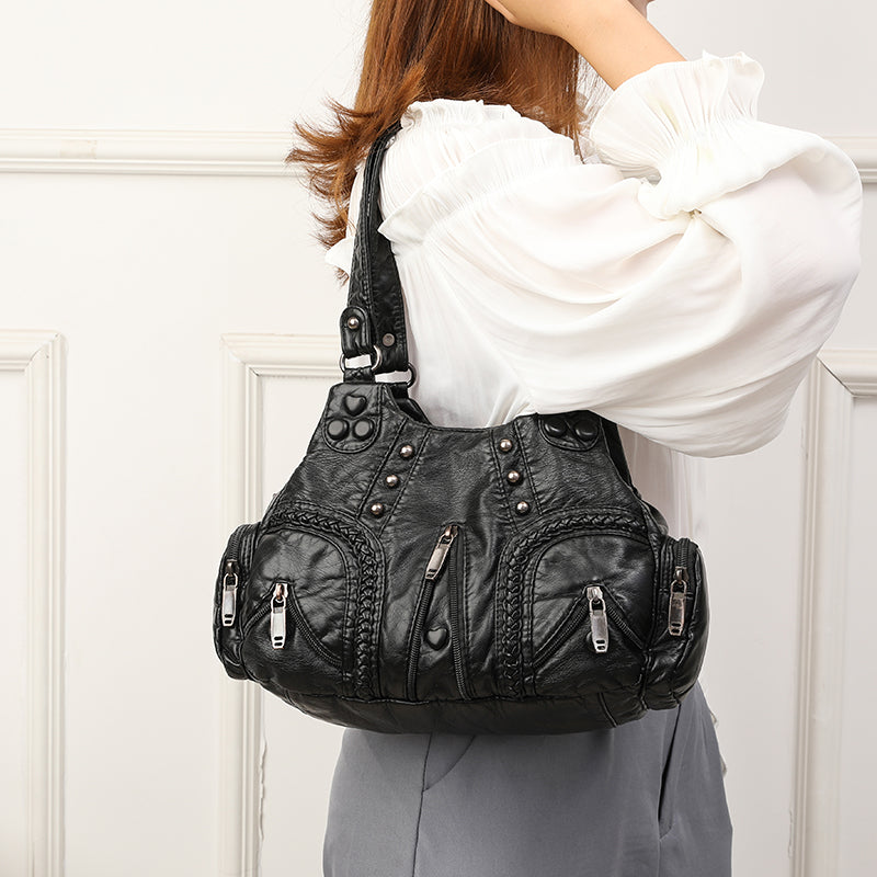 Alician - Mala Boho com Vários Bbolsos com Fecho
