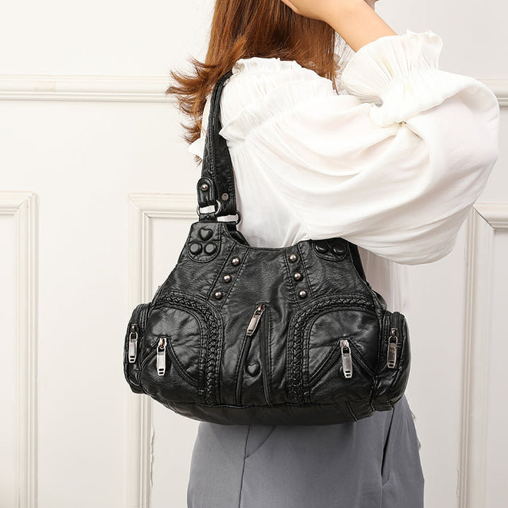 Alician - Mala Boho com Vários Bbolsos com Fecho