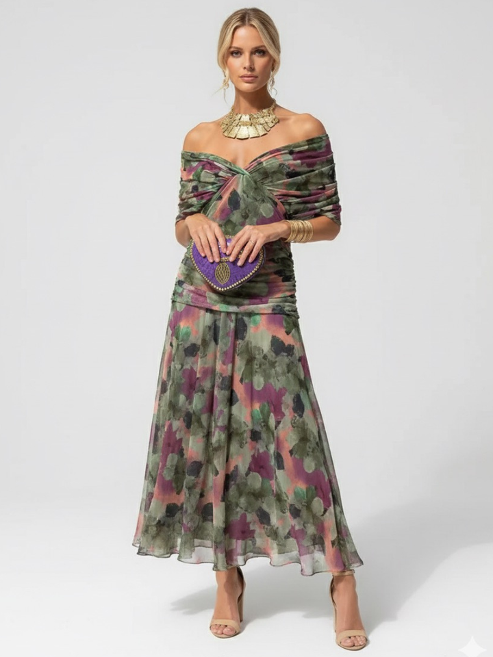Manich - Vestido Midi Esvoaçante