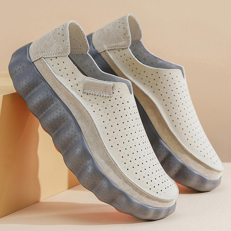 Sameth - Sapatos Sem Atacadores Perfurados Com Sola Flexível