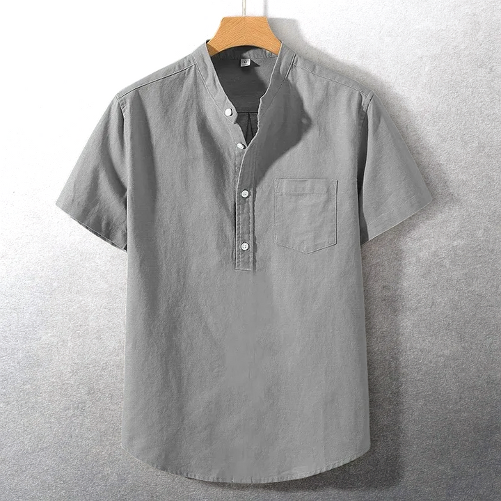 Sung - Camisa Em Mistura De Algodão