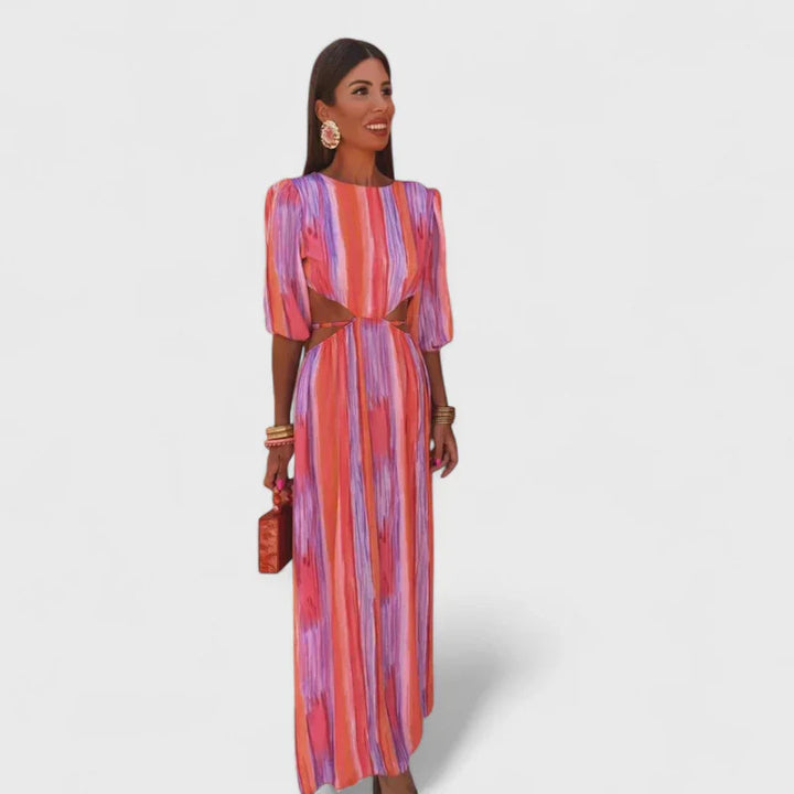 Azevedo - Vestido Longo Elegante com Recortes
