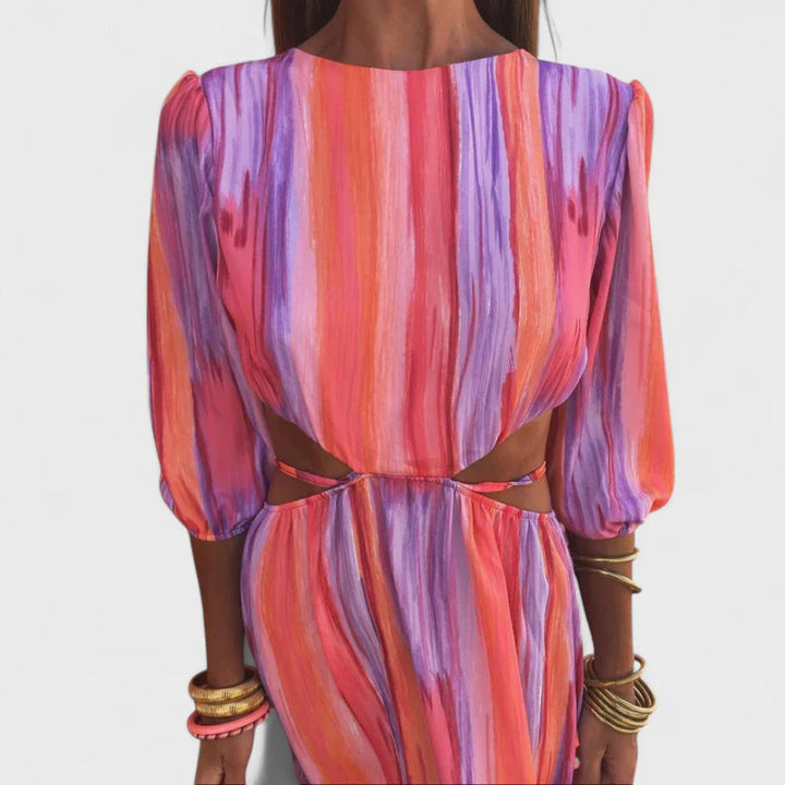 Azevedo - Vestido Longo Elegante com Recortes