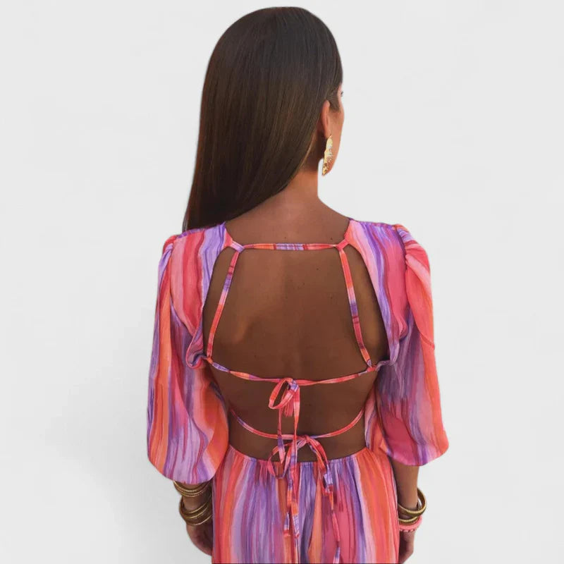 Azevedo - Vestido Longo Elegante com Recortes