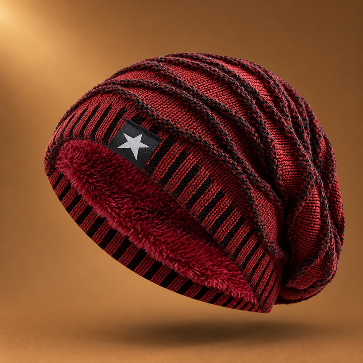 Hollis - Gorro De Malha Com Forro Polar