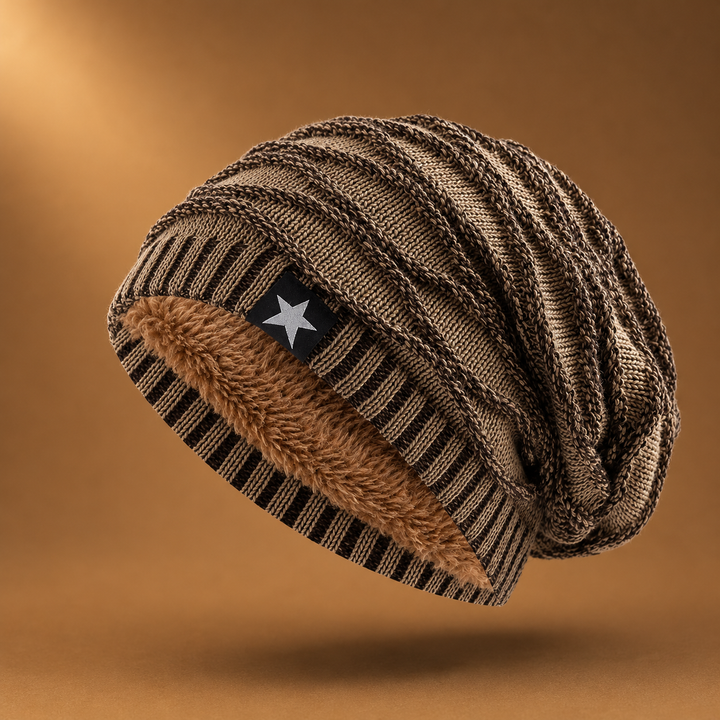 Hollis - Gorro De Malha Com Forro Polar