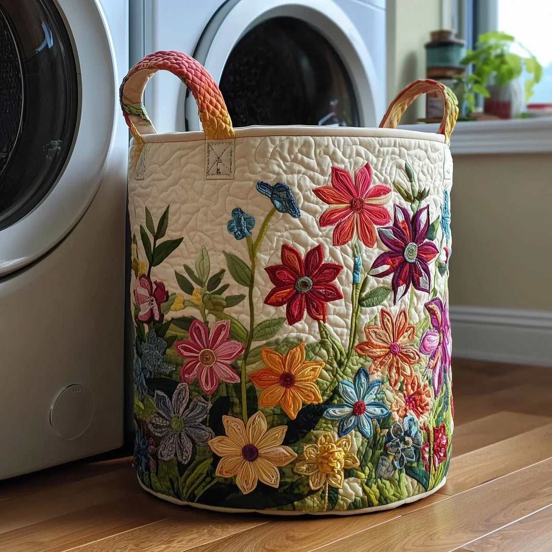 Crestelle - Cesto Decorativo De Arrumação Acolchoado À Mão