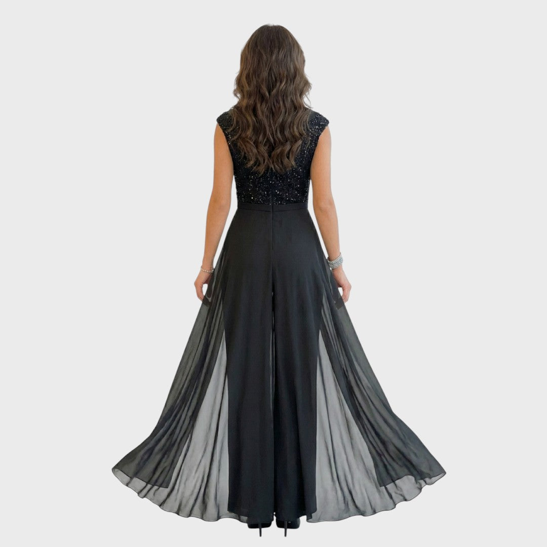Tomosina - Macacão Elegante Sem Mangas