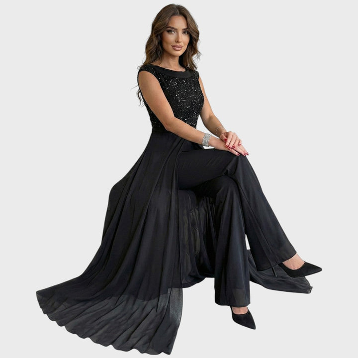 Tomosina - Macacão Elegante Sem Mangas